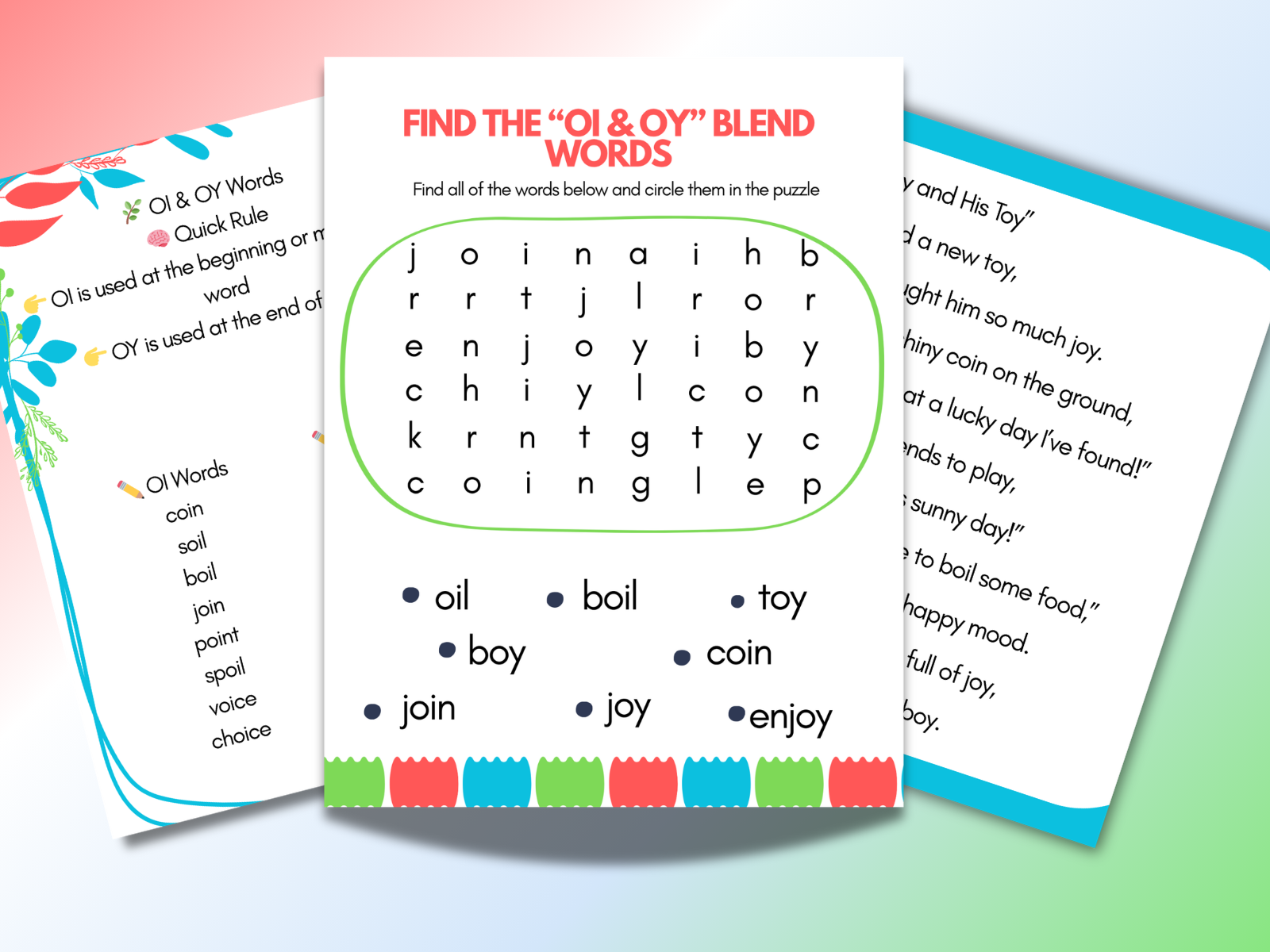 Word Search printable PDF preview